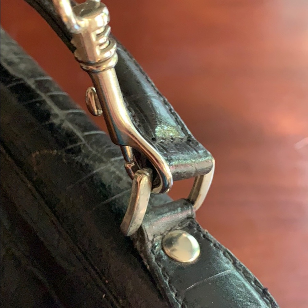 SOLD ✅ Leather Attaché Bag - Croc Print - Picture 12 of 12